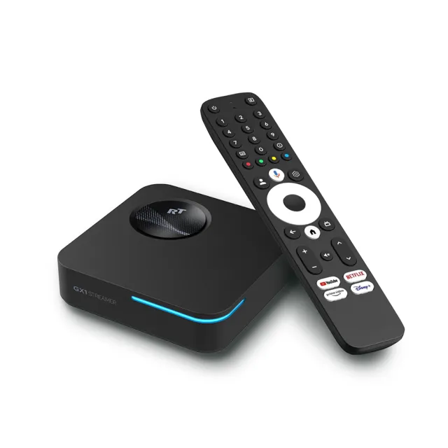 【Rocktek 雷爵】GX1 Google TV 4K智慧電視盒(Google/Netflix/Prime Video認證Google TV)