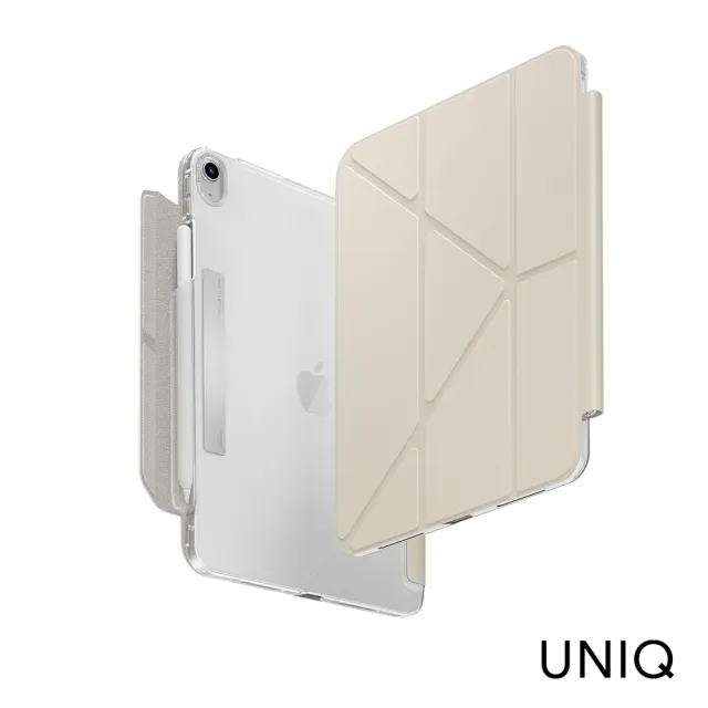 【Uniq】iPad Air 13吋 M4/M3/M2共用 Camden Click 磁吸設計帶筆槽多功能極簡透明保護套