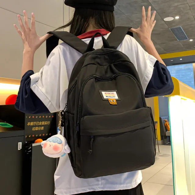 【MoodRiver】雙11 百搭 後背包 學生書包 旅行包包 女生背包 背包 休閒包包(防潑水)
