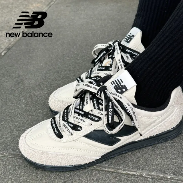 【NEW BALANCE】特殊限量款!! RC42復古鞋/運動鞋_中性_白黑色_URC42NAL-D(附雙鞋帶：黑+白)