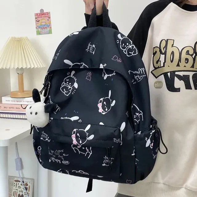 【Starshop】雙11 日系小狗印花輕量雙肩包 學院風背包 學生書包 後背包 戶外旅行背包 休閒包