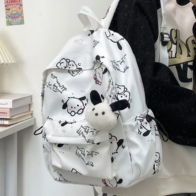 【Starshop】雙11 日系小狗印花輕量雙肩包 學院風背包 學生書包 後背包 戶外旅行背包 休閒包