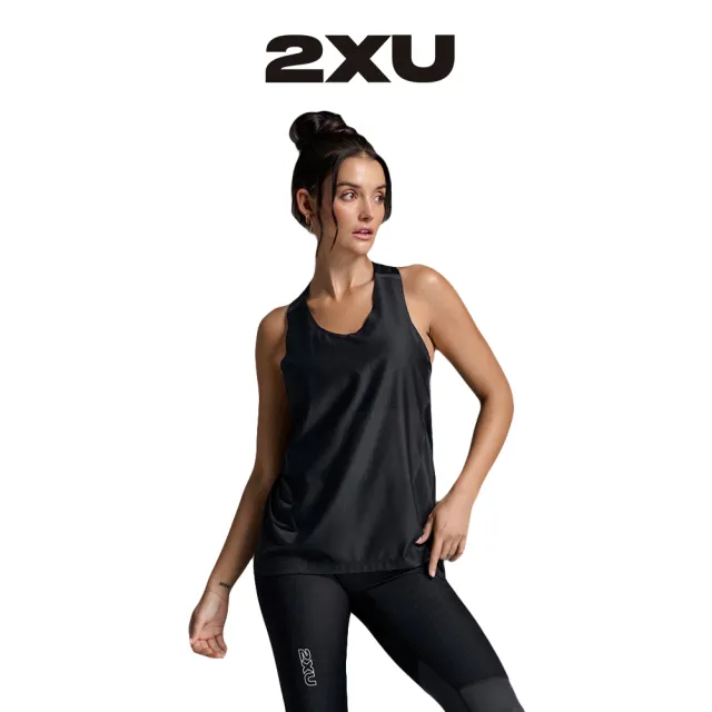 【2XU】W Light Speed React Singlet 女士 輕盈奔馳進階乾爽科技運動背心 跑步上衣 黑(WR7376a-BLKBRF)