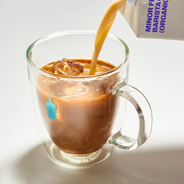 【Blue Bottle Coffee】日本藍瓶咖啡 Bodum雙層玻璃杯350ML(咖啡杯/耐熱雙層玻璃杯/藍瓶咖啡杯)
