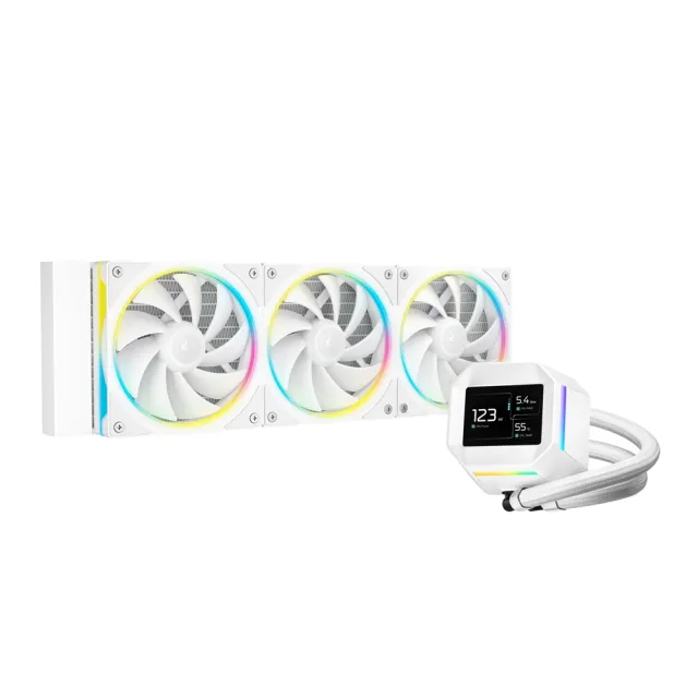 【DeepCool】九州風神 LM360 WH CPU一體式360水冷散熱器(白色)