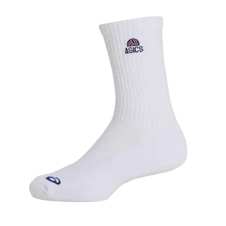 【asics 亞瑟士】中筒襪 男女中性款 排球配件(3053A161-101)