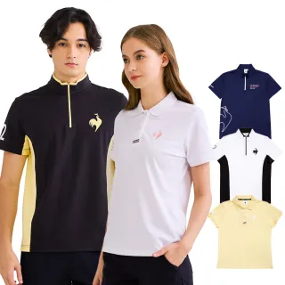 【LE COQ SPORTIF 公雞】吸濕排汗短袖POLO衫/立領衫 男女款-4色-LWV21942_LWV22942