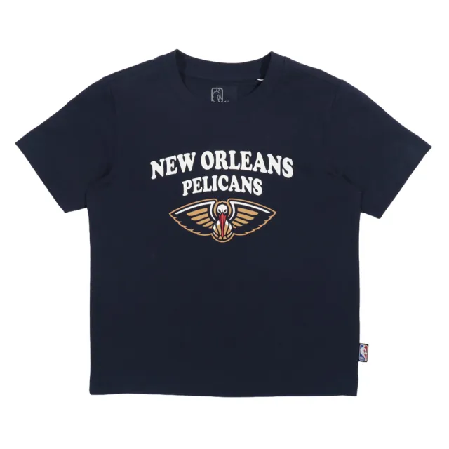 NBA NEW ORLEANS PELICANS 短袖上衣 兒童T恤 字母印花 深藍色 中性款 35261021 80 noB12