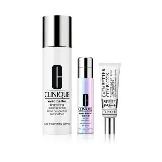 【CLINIQUE 倩碧】淡斑精華UV隔離金三角組(超激光勻淨白淡斑精華PRO 30ml+超激光勻淨白淡斑精華露175ml)