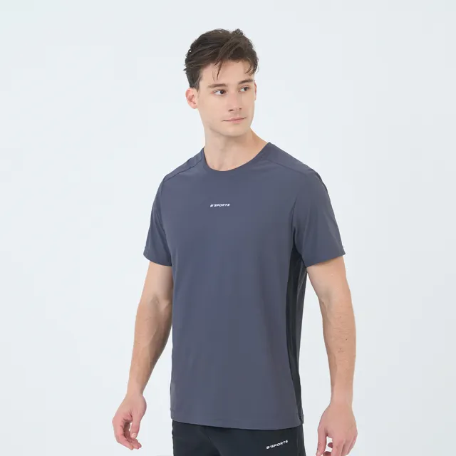 【GIORDANO 佐丹奴】男裝 高彈力涼感拼接短袖上衣(多色任選)