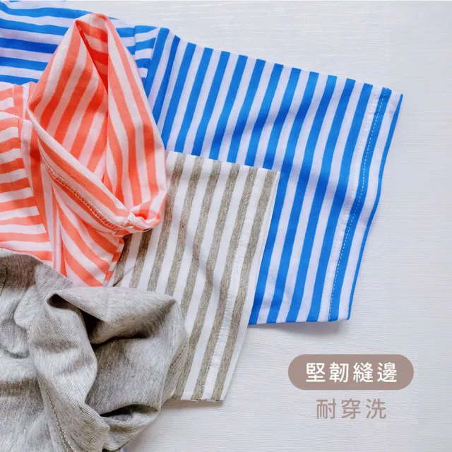 【Oluna 歐露娜】三五衣著 大人大童 素面 條紋 短褲 薄短褲 寬口褲(春夏短褲 居家短褲 大童短褲 兒童短褲)