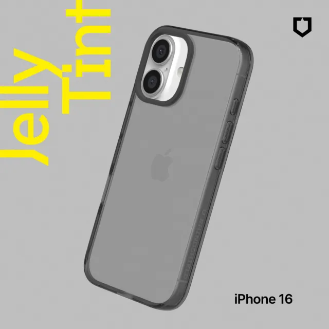 【RHINOSHIELD 犀牛盾】iPhone 16/16 Plus/16 Pro/16 Pro Max JellyTint 透明防摔手機殼(相機鍵開孔版)