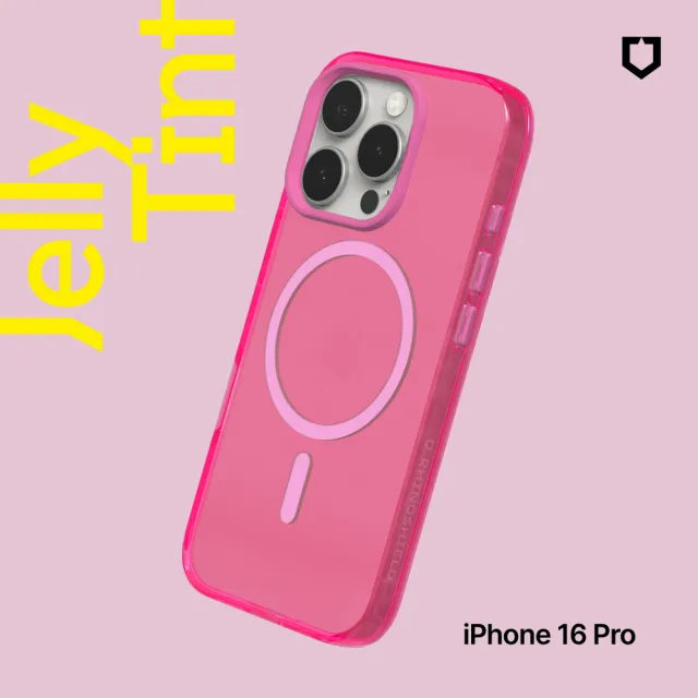 【RHINOSHIELD 犀牛盾】iPhone 16/Plus/Pro/Max JellyTint MagSafe兼容磁吸透明防摔手機殼(相機鍵開孔版)