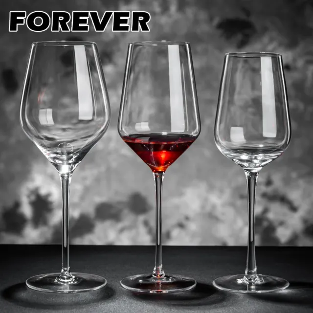 【日本FOREVER】威士忌酒杯/紅酒高腳杯/玻璃酒杯/香檳酒杯/品酒杯630ML(6入組)