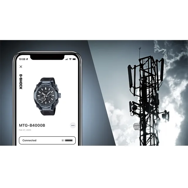 【CASIO 卡西歐】MT-G系列 碳纖維核心 藍牙多功能電波腕錶 錶 週年慶 雙11 (MTG-B4000B-1A2)