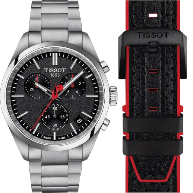 【TISSOT 天梭】PR100 特別版 環西自由車賽石英計時手錶-40mm 錶 生日禮 送禮(T1504171105101)