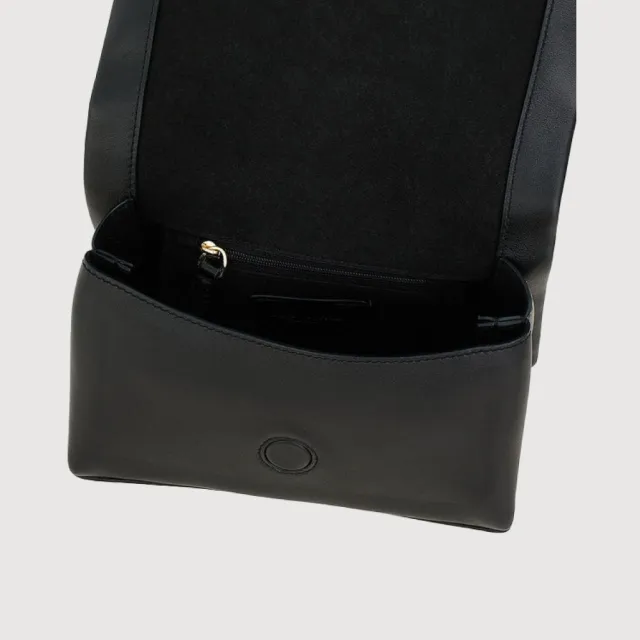 【BRAUN BUFFEL 德國小金牛】柯琳姆 斜背包-黑色(BF862-11-BK) 女包送禮推薦