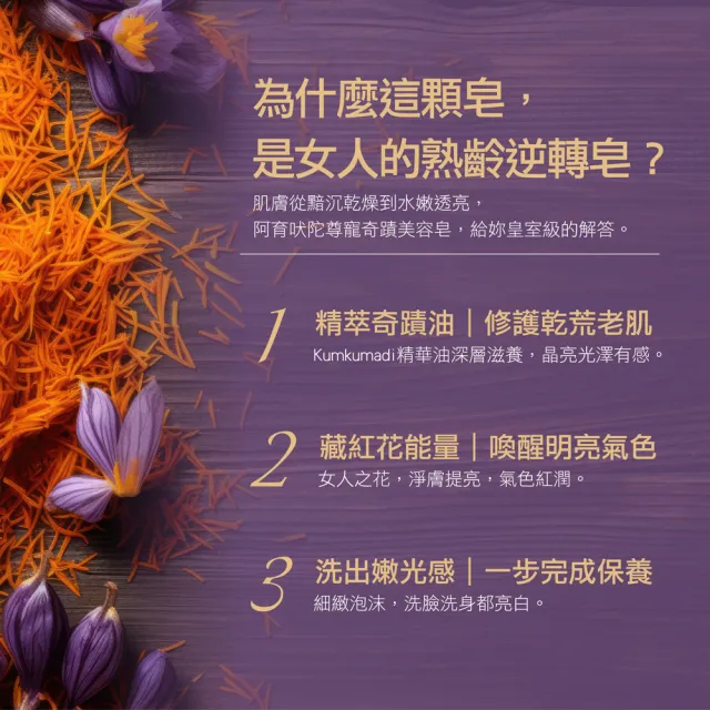 【Medimix原廠七星版】阿育吠陀尊寵奇蹟美容皂100gx15入(藏紅花)