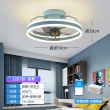 【XINGMU 興沐】臥室搖頭隱形吊扇燈北歐大氣電風扇(智能遙控/智慧定時/省電靜音/冬夏兩用)