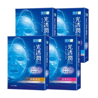 【肌研】官方直營 光透潤玻尿酸纖維面膜 4盒 / 共24片(修護乾燥細紋)