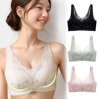 【enac 依奈川】● 單件組 蕾絲超薄透按摩洞洞杯內衣無鋼圈內衣/性感內衣/女內著/無痕內衣(隨機)