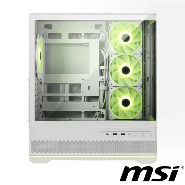 【MSI 微星】機殼+電源組合★MAG PANO 110R PZ WHITE電腦機殼+微星850W 金牌 MAG A850GL PCIE5 WHITE 80PLU