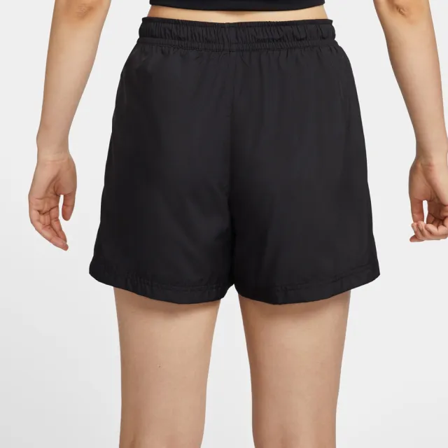 【NIKE 耐吉】短褲 女款 運動褲 AS W NSW MR ESSNTL WVN SHORT 黑 FV7558-010(3L6475)