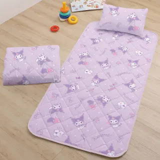 【戀家小舖】台灣製-卡通正版授權兒童睡墊三件組(小物樂生活-酷洛米)