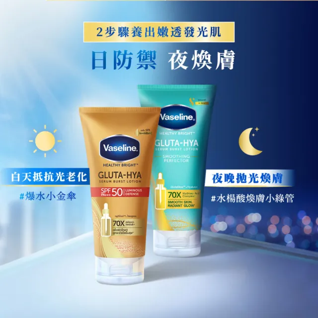 【Vaseline 凡士林】官方直營 全能防曬爆水凝乳150mlx2入(防曬爆水 身體防曬 養膚級防曬)