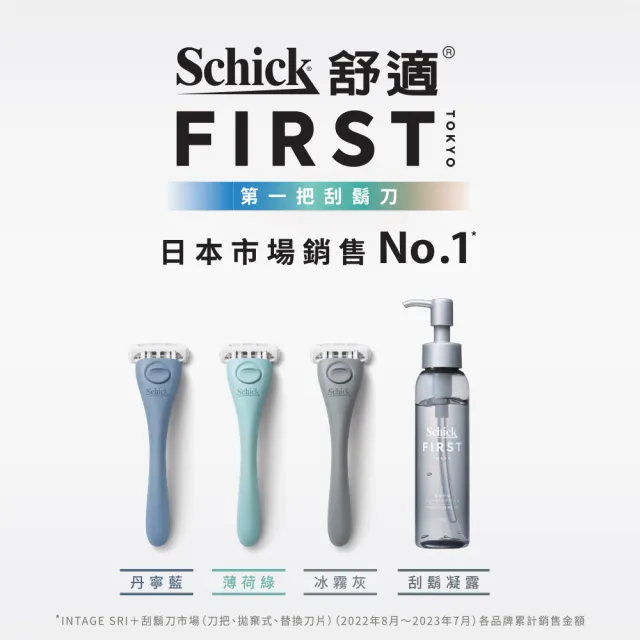 【Schick 舒適牌】Schick First 第一把刮鬍刀(刀頭2入x3組 共6入)