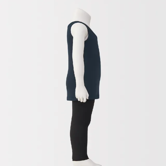 【MUJI 無印良品】幼兒針織坦克背心(柔白/灰色/深藍)