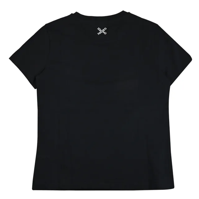 【KENZO】簡約品牌燙印LOGO素雅純棉質短T恤(黑)