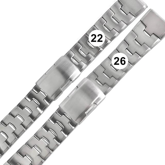 【Watchband】22.26mm / GARMIN替用 QuickFit快拆錶帶 Fenix適用 鈦金屬錶帶(銀色)