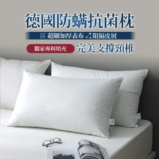 【HOYACASA】冰感獨立筒枕/德國防螨天絲枕/法國飯店羽絨枕/獨立筒枕 任選2入組(30/70羽絨枕 /物理防螨抗菌)