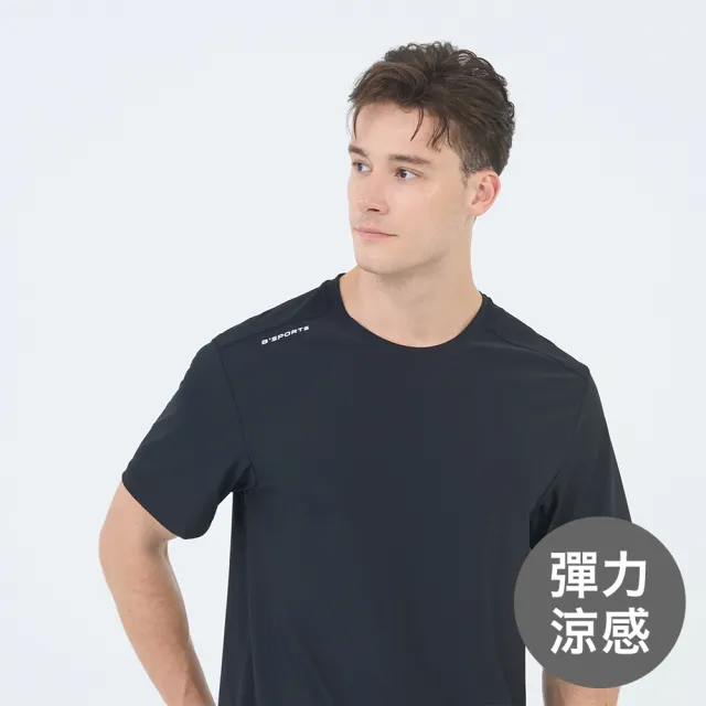 【GIORDANO 佐丹奴】男裝高彈力涼感短袖上衣(多色任選)