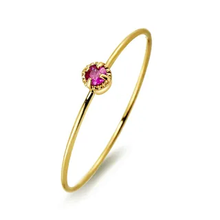 【ALUXE亞立詩】紅寶石 10K金 寶石戒指 紅色之心 RW0748