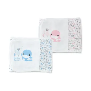 【KU.KU. 酷咕鴨】竹纖有機棉元氣恆溫肚圍L(塵霧藍森/粉色仙境)