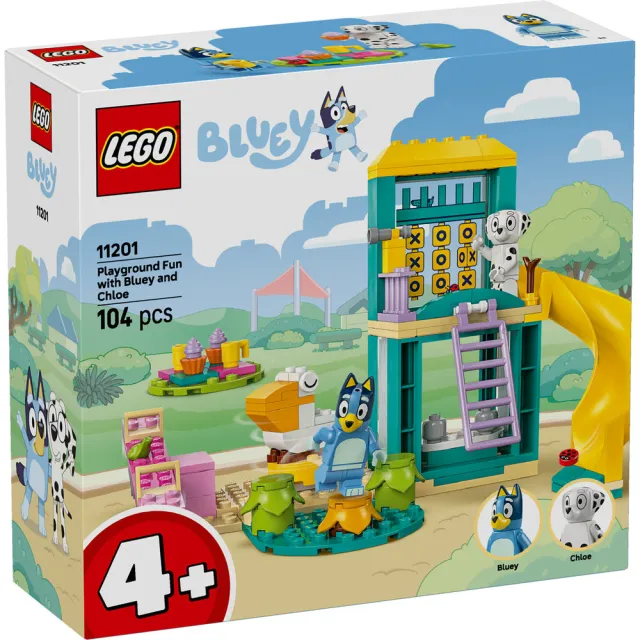 【LEGO 樂高】妙妙犬布麗系列 11201 布麗和克蘿依的歡樂遊樂場(Bluey 學習玩具 幼兒積木 兒童玩具)