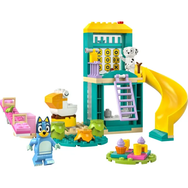 【LEGO 樂高】妙妙犬布麗系列 11201 布麗和克蘿依的歡樂遊樂場(Bluey 學習玩具 幼兒積木 兒童玩具)