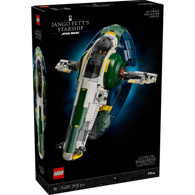 【LEGO 樂高】星際大戰系列 75409 強格費特的 Firespray 級星際飛船(星戰 Star Wars 星戰模型 積木)