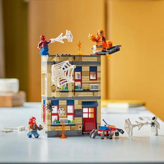 【LEGO 樂高】漫威超級英雄系列 76317 彼得帕克的公寓(蜘蛛人 建築玩具 惡鬼 積木)