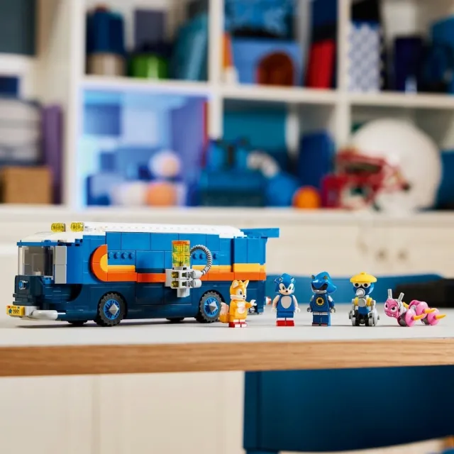 【LEGO 樂高】音速小子系列 77006 索尼克小隊指揮車(索尼克 電玩遊戲 兒童玩具 積木)