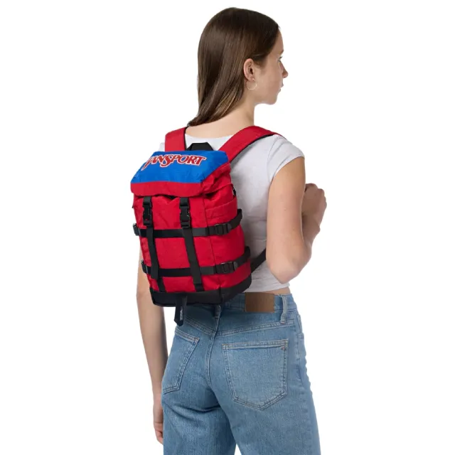 【JANSPORT】雙11 MINI SKIP PACK 後背包 - 炙熱紅(JS0A85VS5XP)