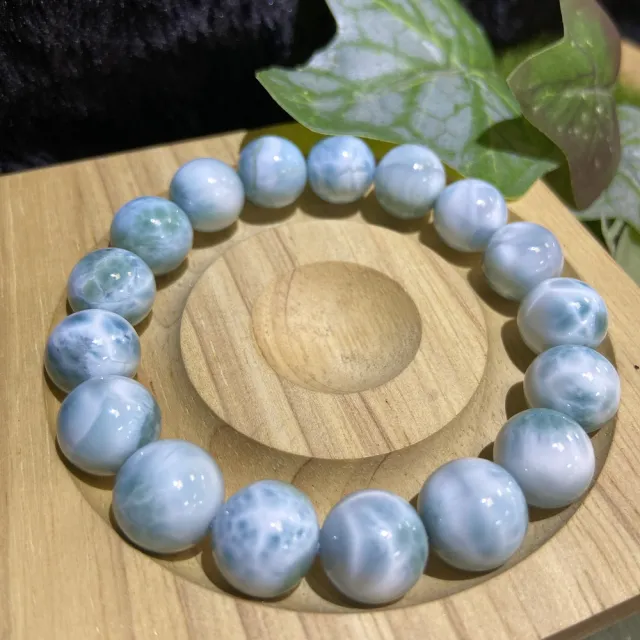 【Cozy 世界水晶原礦與茶】拉利瑪多明尼加海紋石12m+   38-6(猶如海洋一般寧靜具有療癒的功能)