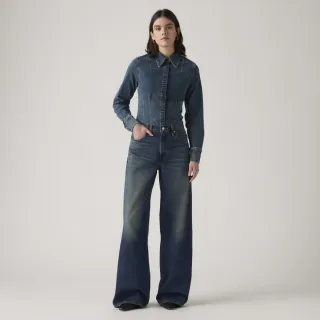 【LEVIS】XL Straight 高腰直筒牛仔寬褲 女生牛仔褲 人氣新品 A8701-0030