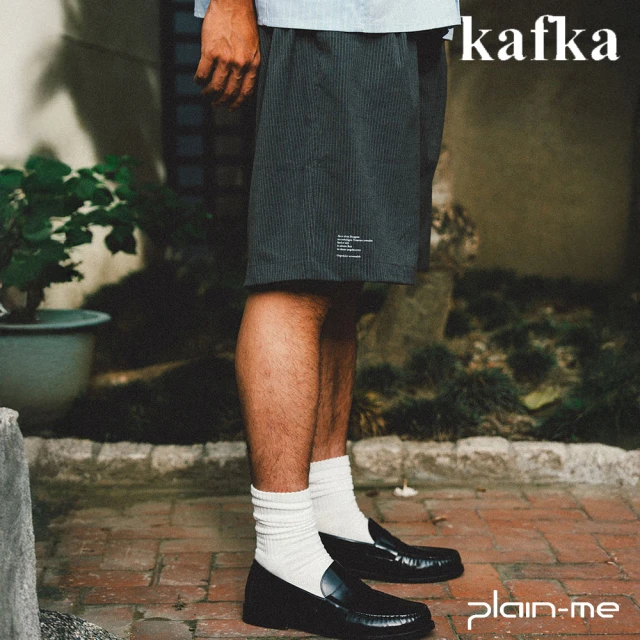 【plain-me】男女款 KAFKA KFK 防潑水西料休閒短褲(褲子 短褲 男女褲 西裝材質 抗皺)