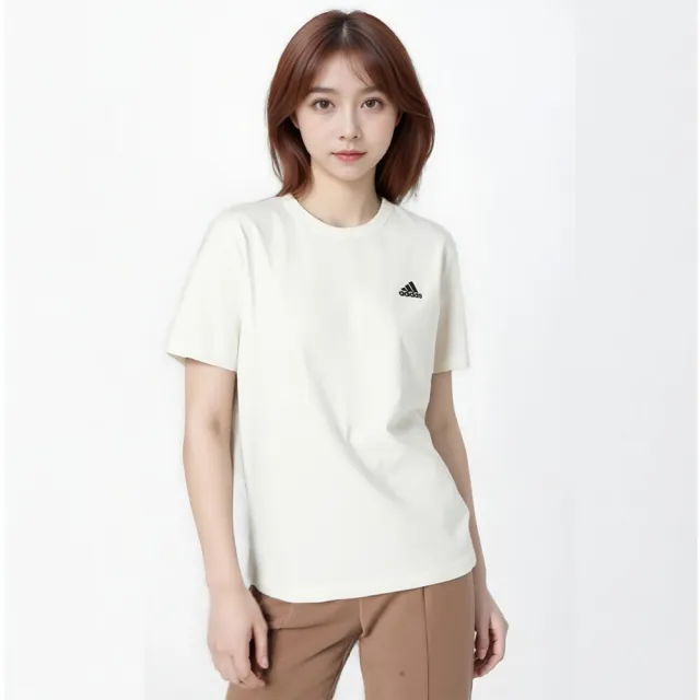 【adidas 愛迪達】圓領 短袖 電繡 純棉 經典LOGO 男女可穿(原廠平行輸入)