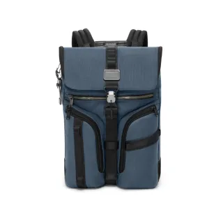 【TUMI】ALPHA BRAVO Surveillance 彈道尼龍翻蓋後背包-石影藍(TUMI 官方旗艦店)