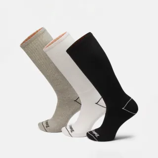 【Timberland 官方旗艦】中性多配色中筒襪三入組(A6BBBM05)