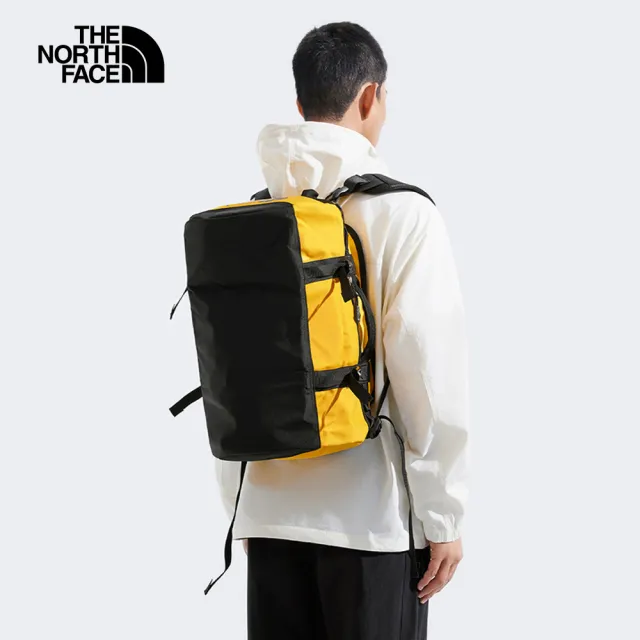 【The North Face】TNF 休閒 耐用休閒旅行包 BASE CAMP DUFFEL - XS 男 女 黃(NF0A52SS4WP)
